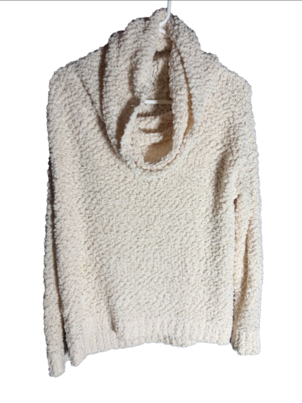 Women's Altar'd State Cream Cowl Neck Sweater S soft cozy